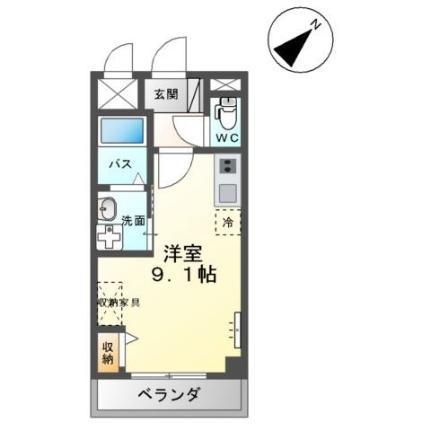 ノーブルコート台原 402 ｜ 宮城県仙台市青葉区台原２丁目（賃貸マンション1R・4階・24.50㎡） その2