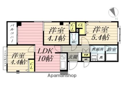 メゾン・ド・コンチェルト ｜宮城県仙台市宮城野区安養寺１丁目(賃貸マンション3LDK・2階・52.74㎡)の写真 その2