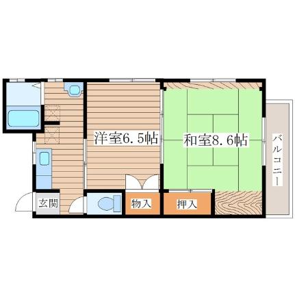 ファミリーマンション泉中央  ｜ 宮城県仙台市泉区泉中央３丁目（賃貸アパート2K・1階・42.70㎡） その2