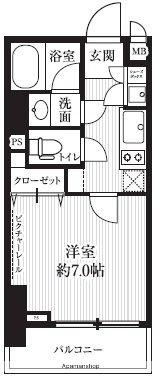 ＨＦ北四番丁レジデンス 404｜宮城県仙台市青葉区木町通２丁目(賃貸マンション1K・4階・24.87㎡)の写真 その2