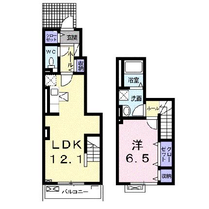 ショコラI 103｜宮城県仙台市太白区袋原３丁目(賃貸アパート1LDK・1階・51.34㎡)の写真 その2