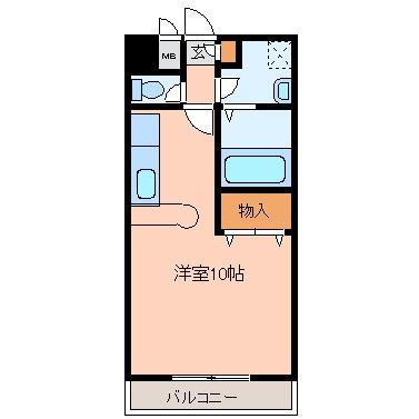 パレスオーキット弐番館  ｜ 宮城県仙台市若林区荒井４丁目（賃貸マンション1R・3階・27.45㎡） その2