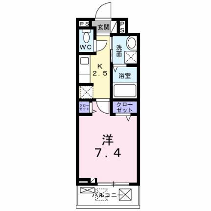 ドミール南仙台II 202 ｜ 宮城県仙台市太白区中田町字前沖中（賃貸アパート1K・2階・27.02㎡） その2