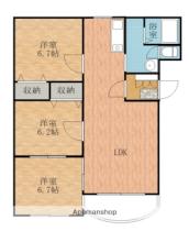 山形県米沢市東２丁目（賃貸マンション3LDK・2階・69.90㎡） その2