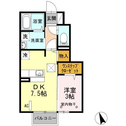 郡山ガーデン　マーブルガーデン 108｜福島県郡山市富久山町福原字境田(賃貸アパート1DK・1階・29.63㎡)の写真 その2