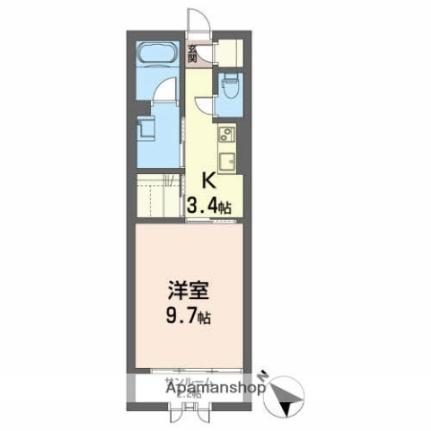 フィオレンティーナＦ 203｜福島県郡山市田村町上行合字西川原(賃貸アパート1K・2階・38.50㎡)の写真 その2