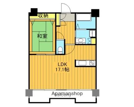 あさか 501｜福島県郡山市開成４丁目(賃貸マンション1LDK・5階・60.00㎡)の写真 その2