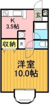 福島県郡山市八山田４丁目（賃貸アパート1K・1階・34.10㎡） その2