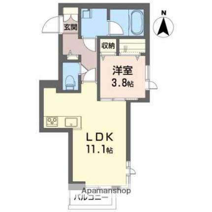 福島県郡山市本町１丁目(賃貸マンション1LDK・1階・40.28㎡)の写真 その2