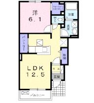 メゾンアンソレイエ 102 ｜ 福島県二本松市表２丁目（賃貸アパート1LDK・1階・44.93㎡） その2