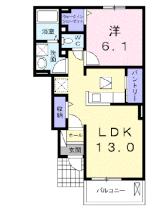 グレイスドミールVI 102 ｜ 福島県二本松市油井字中條（賃貸アパート1LDK・1階・45.77㎡） その2