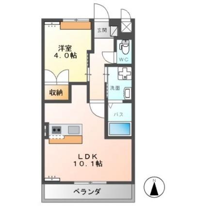 アルヴィータ 205 ｜ 茨城県神栖市日川（賃貸アパート1LDK・2階・36.00㎡） その2