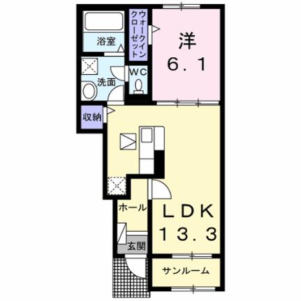 ポルトレジーナ 102｜茨城県鹿嶋市平井東２丁目(賃貸アパート1LDK・1階・50.05㎡)の写真 その2