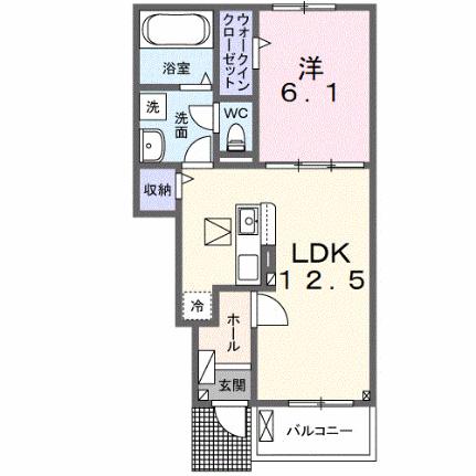 アザレアＴ　II 103｜茨城県取手市谷中(賃貸アパート1LDK・1階・44.70㎡)の写真 その2