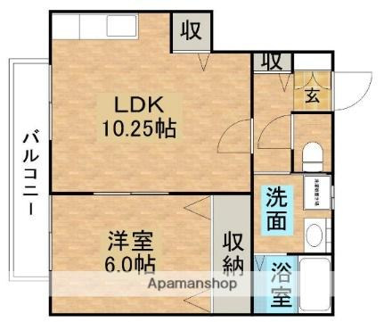 Ａフラット 101｜栃木県大田原市美原３丁目(賃貸アパート1LDK・1階・40.90㎡)の写真 その2