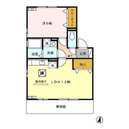 ステイブル　Ｂ 102 ｜ 群馬県太田市新田村田町（賃貸アパート1LDK・1階・44.18㎡） その2