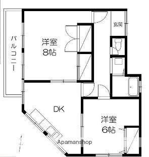とき和ビル 3階｜埼玉県さいたま市浦和区常盤１０丁目(賃貸マンション2DK・3階・59.50㎡)の写真 その2