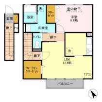 埼玉県さいたま市緑区大字三室（賃貸アパート1LDK・2階・55.31㎡） その2