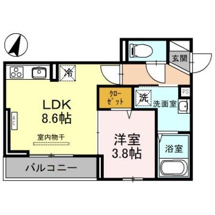 埼玉県さいたま市浦和区北浦和５丁目(賃貸アパート1LDK・3階・32.81㎡)の写真 その2