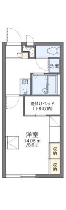 レオパレス栗橋II 205｜埼玉県久喜市伊坂中央２丁目(賃貸アパート1K・2階・23.18㎡)の写真 その2