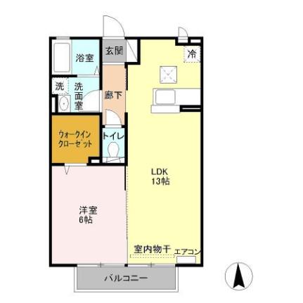 埼玉県川越市大字上戸（賃貸アパート1LDK・1階・45.04㎡） その2