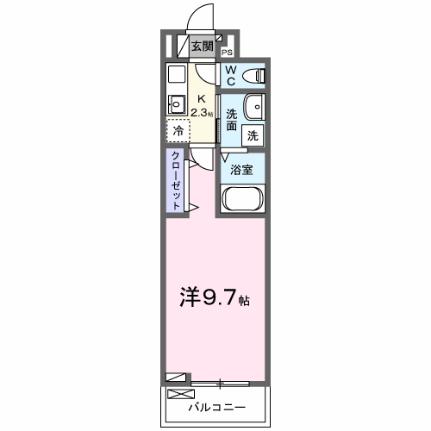 サニーサイドシーズン 302｜埼玉県川越市大字藤間(賃貸アパート1K・3階・28.87㎡)の写真 その2