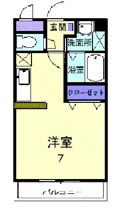 レジデンス　サンマリー 304 ｜ 埼玉県川越市大字的場（賃貸マンション1K・3階・26.44㎡） その2