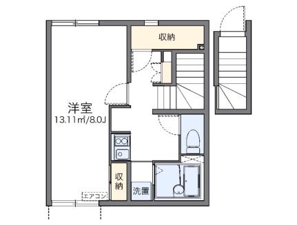 レオネクストあけぼの 204｜埼玉県坂戸市日の出町(賃貸アパート1K・2階・30.06㎡)の写真 その2