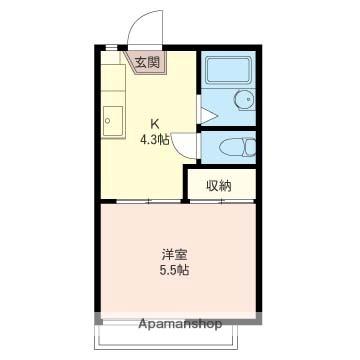 埼玉県川越市大字的場（賃貸アパート1K・1階・21.20㎡） その2