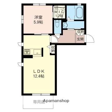 埼玉県川越市大字上戸（賃貸アパート1LDK・1階・43.50㎡） その2