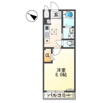 コンフォースII 201 ｜ 埼玉県入間郡毛呂山町岩井東１丁目（賃貸アパート1K・2階・27.62㎡） その2