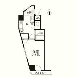 丸昌西マンション 702｜東京都江戸川区西小岩３丁目(賃貸マンション1R・7階・25.77㎡)の写真 その2