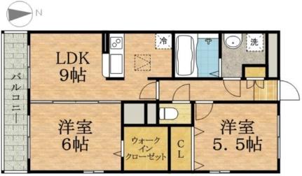 千葉県松戸市高塚新田（賃貸アパート2LDK・2階・55.63㎡） その2