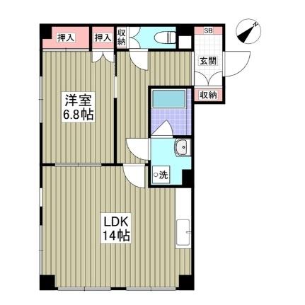 Ｍハイツ　船橋 301 ｜ 千葉県船橋市北本町２丁目（賃貸マンション1LDK・3階・54.40㎡） その2