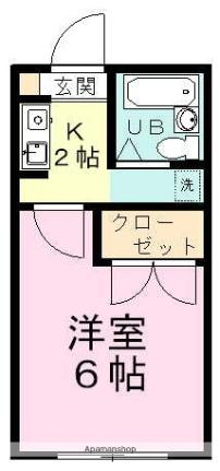 ヴェルディ松が丘  ｜ 千葉県船橋市松が丘２丁目（賃貸アパート1K・2階・19.80㎡） その2