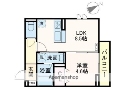 千葉県浦安市富士見４丁目(賃貸アパート1LDK・3階・32.80㎡)の写真 その2