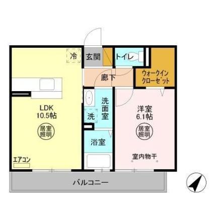 千葉県木更津市請西南４丁目(賃貸アパート1LDK・3階・40.04㎡)の写真 その2