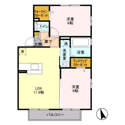 エイトコート 201｜千葉県袖ケ浦市蔵波台６丁目(賃貸アパート2LDK・2階・53.76㎡)の写真 その2