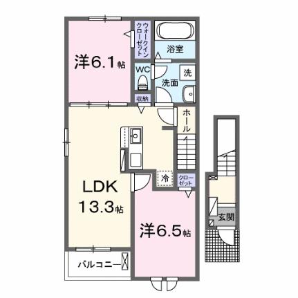 ガーデニア請西 201｜千葉県木更津市請西南５丁目(賃貸アパート2LDK・2階・59.55㎡)の写真 その2