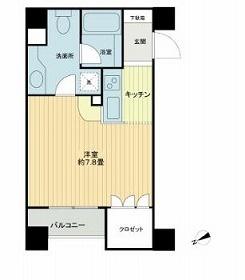 エンゼルピュア高輪 0303｜東京都港区高輪２丁目(賃貸マンション1R・3階・26.27㎡)の写真 その2