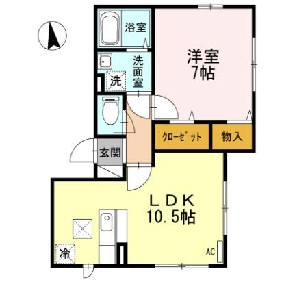 神奈川県川崎市川崎区藤崎４丁目(賃貸アパート1LDK・1階・42.14㎡)の写真 その2