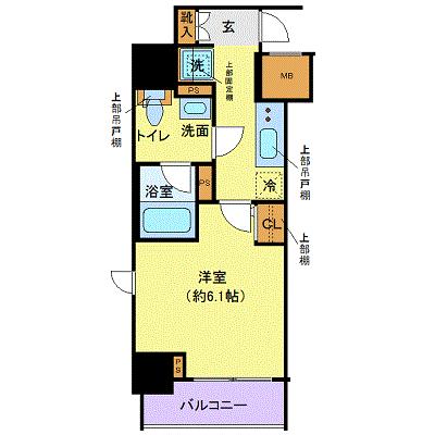 クレヴィスタ大森 701｜東京都品川区南大井５丁目(賃貸マンション1K・7階・22.50㎡)の写真 その2