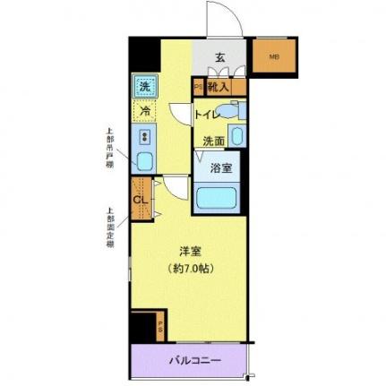 東京都大田区西蒲田６丁目(賃貸マンション1K・11階・25.24㎡)の写真 その2