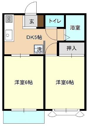 神奈川県横浜市鶴見区梶山１丁目(賃貸アパート2DK・2階・34.78㎡)の写真 その2