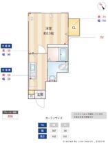 ミハス田園調布II  ｜ 東京都大田区田園調布１丁目（賃貸アパート1K・1階・18.63㎡） その2