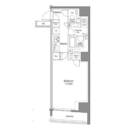 ザ・パークハビオ日本橋馬喰町 204｜東京都中央区日本橋馬喰町２丁目(賃貸マンション1K・2階・43.54㎡)の写真 その2