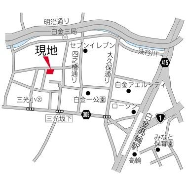 レジデンス白金コローレ 0413｜東京都港区白金３丁目(賃貸マンション1SLDK・4階・74.75㎡)の写真 その3