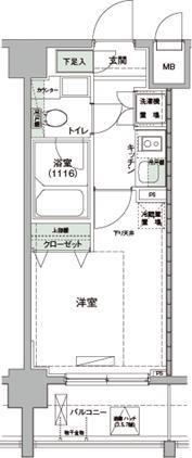 ハーモニーレジデンス羽田ＷＥＳＴ 506｜東京都大田区東糀谷３丁目(賃貸マンション1K・5階・21.45㎡)の写真 その2