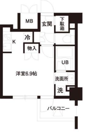 レジディア白金高輪 0602｜東京都港区高輪１丁目(賃貸マンション1R・6階・25.30㎡)の写真 その2