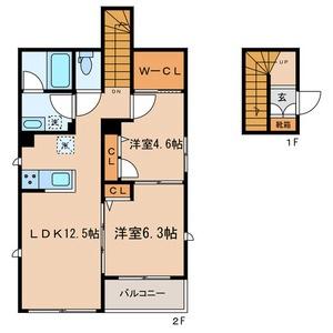 シャーメゾン矢口南 201号室｜東京都大田区矢口２丁目(賃貸マンション2LDK・2階・60.75㎡)の写真 その2